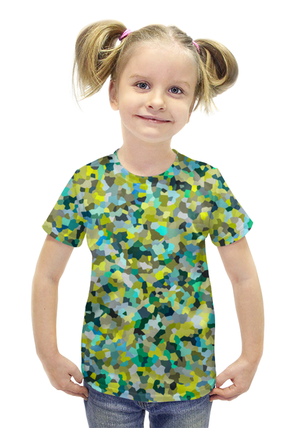 Заказать детскую футболку в Москве. Футболка с полной запечаткой для девочек Кристаллическая круть от mistral3000@mail.ru - готовые дизайны и нанесение принтов.
