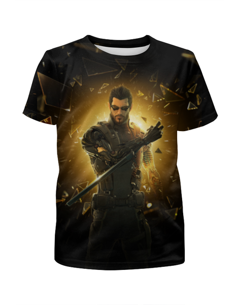 Заказать детскую футболку в Москве. Футболка с полной запечаткой для девочек Deus Ex от galaxy secret - готовые дизайны и нанесение принтов.