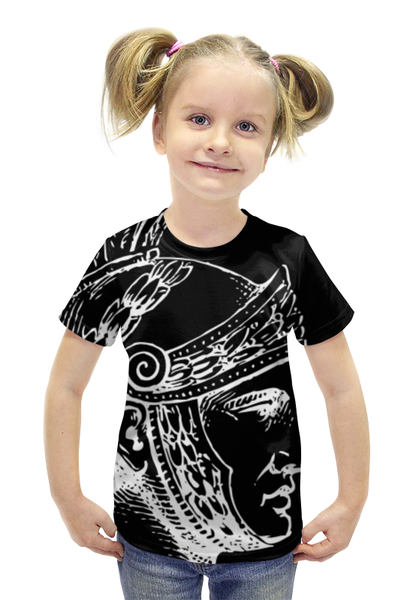 Заказать детскую футболку в Москве. Футболка с полной запечаткой для девочек SPRQ: Legion от shop-viking - готовые дизайны и нанесение принтов.