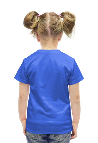 Заказать детскую футболку в Москве. Футболка с полной запечаткой для девочек Якорь от ПРИНТЫ ПЕЧАТЬ  - готовые дизайны и нанесение принтов.