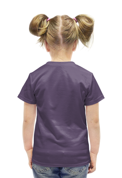 Заказать детскую футболку в Москве. Футболка с полной запечаткой для девочек Отпечаток в виде черепа от denis01001 - готовые дизайны и нанесение принтов.