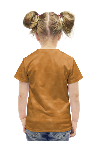 Заказать детскую футболку в Москве. Футболка с полной запечаткой для девочек Лисичка от weeert - готовые дизайны и нанесение принтов.