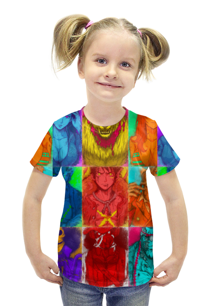 Заказать детскую футболку в Москве. Футболка с полной запечаткой для девочек One Piece от Y L - готовые дизайны и нанесение принтов.