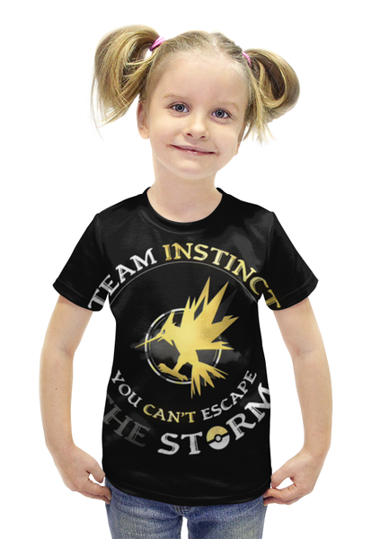 Заказать детскую футболку в Москве. Футболка с полной запечаткой для девочек Team Instinct  от ПРИНТЫ ПЕЧАТЬ  - готовые дизайны и нанесение принтов.