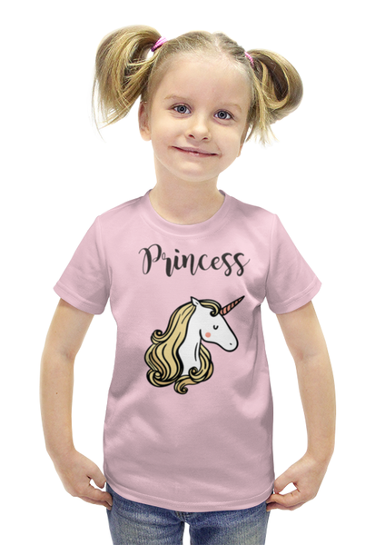 Заказать детскую футболку в Москве. Футболка с полной запечаткой для девочек Принцесса от Nos  - готовые дизайны и нанесение принтов.