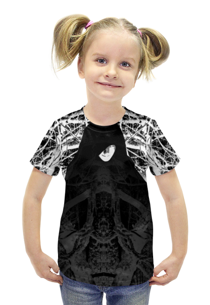 Заказать детскую футболку в Москве. Футболка с полной запечаткой для девочек "Лесной Маг" от Максим Кашин - готовые дизайны и нанесение принтов.