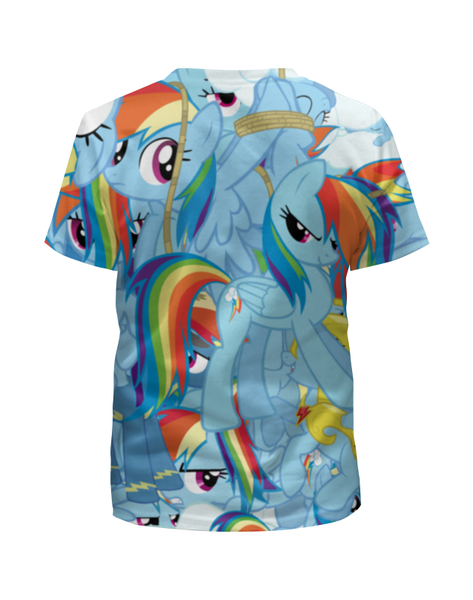 Заказать детскую футболку в Москве. Футболка с полной запечаткой для девочек My Little Pony от meteorol - готовые дизайны и нанесение принтов.