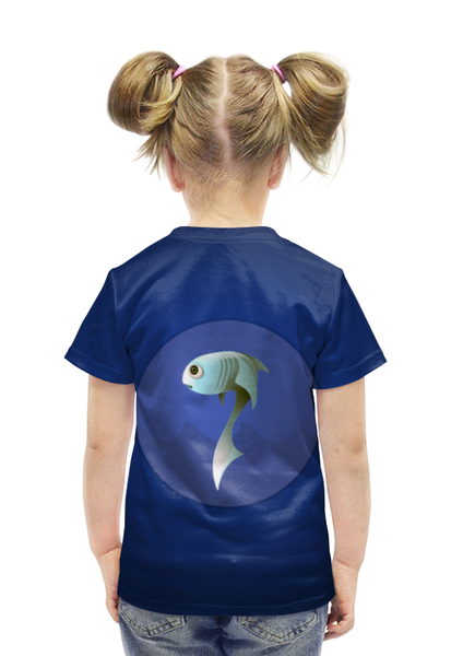 Заказать детскую футболку в Москве. Футболка с полной запечаткой для девочек Рыбка от Александр Гришин - готовые дизайны и нанесение принтов.