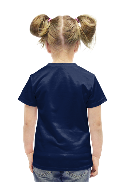 Заказать детскую футболку в Москве. Футболка с полной запечаткой для девочек Tiger brand от ПРИНТЫ ПЕЧАТЬ  - готовые дизайны и нанесение принтов.