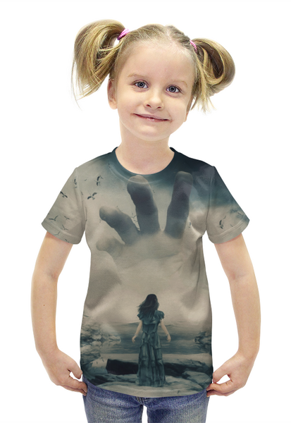 Заказать детскую футболку в Москве. Футболка с полной запечаткой для девочек Туман от Дана Столыпина - готовые дизайны и нанесение принтов.