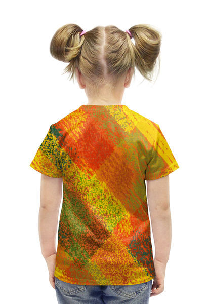 Заказать детскую футболку в Москве. Футболка с полной запечаткой для девочек Смешной мопс от THE_NISE  - готовые дизайны и нанесение принтов.
