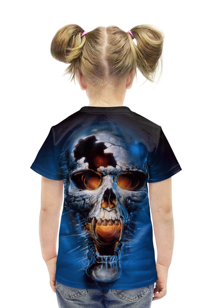 Заказать детскую футболку в Москве. Футболка с полной запечаткой для девочек Death (Смерть) от Илья - готовые дизайны и нанесение принтов.