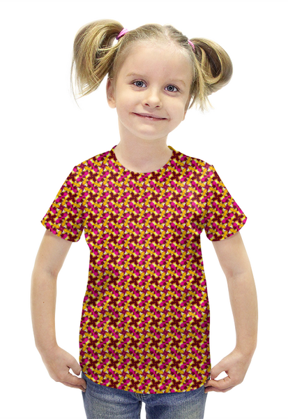 Заказать детскую футболку в Москве. Футболка с полной запечаткой для девочек Процесс от Vadim Koval - готовые дизайны и нанесение принтов.