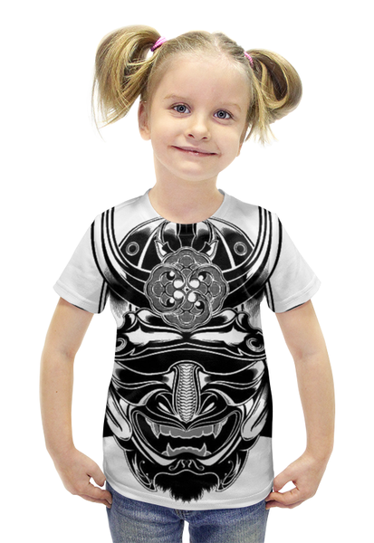Заказать детскую футболку в Москве. Футболка с полной запечаткой для девочек Самурай 3 от Виктор Гришин - готовые дизайны и нанесение принтов.