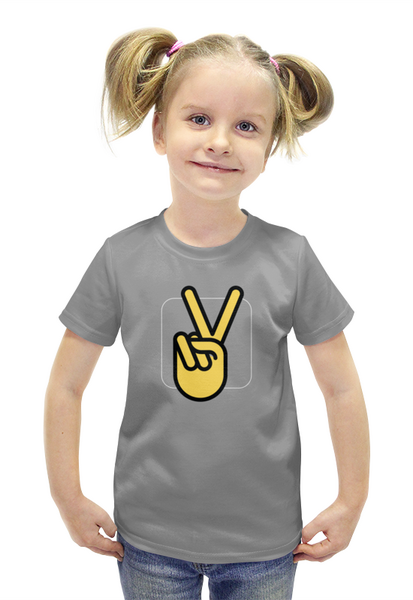 Заказать детскую футболку в Москве. Футболка с полной запечаткой для девочек Victory от THE_NISE  - готовые дизайны и нанесение принтов.