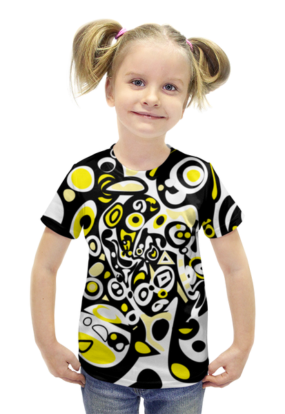 Заказать детскую футболку в Москве. Футболка с полной запечаткой для девочек iommm5023 от Vadim Koval - готовые дизайны и нанесение принтов.