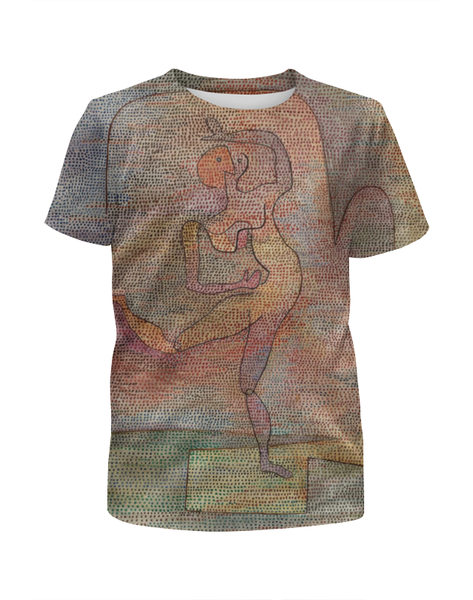 Заказать детскую футболку в Москве. Футболка с полной запечаткой для девочек Танцовщица (Пауль Клее) от trend - готовые дизайны и нанесение принтов.