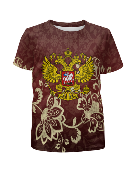 Заказать детскую футболку в Москве. Футболка с полной запечаткой для девочек Роспись от THE_NISE  - готовые дизайны и нанесение принтов.