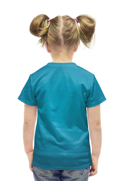 Заказать детскую футболку в Москве. Футболка с полной запечаткой для девочек Сатурн от T-shirt print  - готовые дизайны и нанесение принтов.
