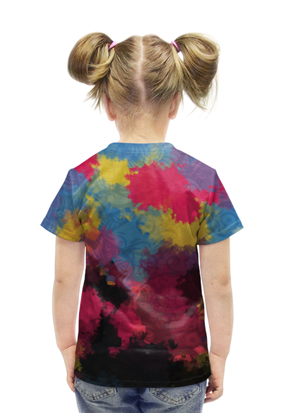Заказать детскую футболку в Москве. Футболка с полной запечаткой для девочек Ганеша от bloodrabbit - готовые дизайны и нанесение принтов.