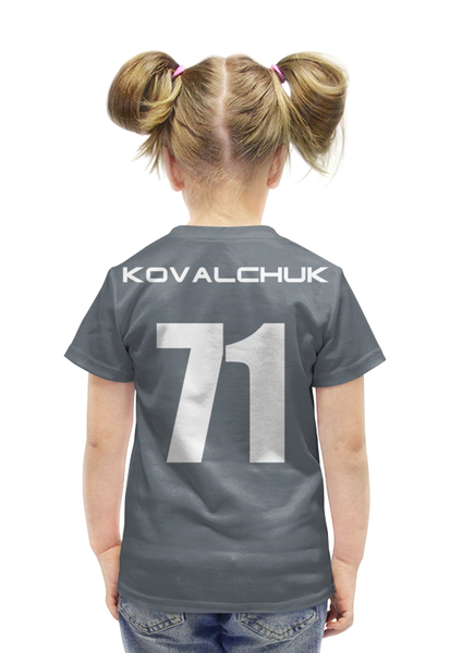 Заказать детскую футболку в Москве. Футболка с полной запечаткой для девочек Илья Ковальчук от aleks_say - готовые дизайны и нанесение принтов.