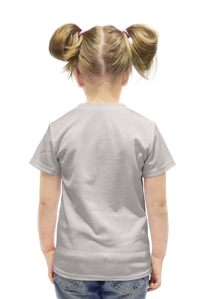 Заказать детскую футболку в Москве. Футболка с полной запечаткой для девочек Кот в пальто от Leichenwagen - готовые дизайны и нанесение принтов.