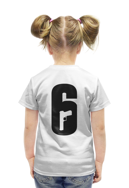 Заказать детскую футболку в Москве. Футболка с полной запечаткой для девочек rainbow six от skaner24 - готовые дизайны и нанесение принтов.