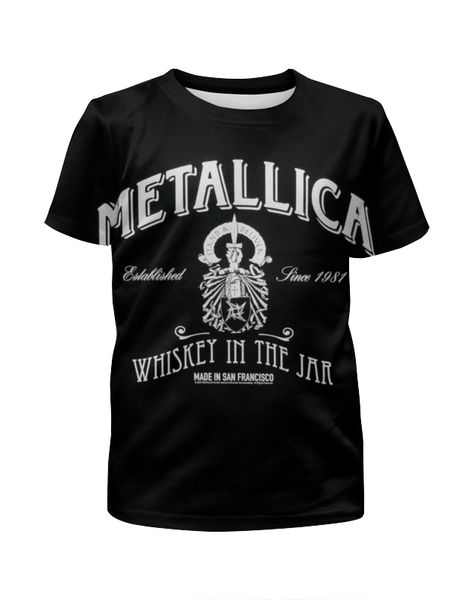 Заказать детскую футболку в Москве. Футболка с полной запечаткой для девочек Metallica от Leichenwagen - готовые дизайны и нанесение принтов.