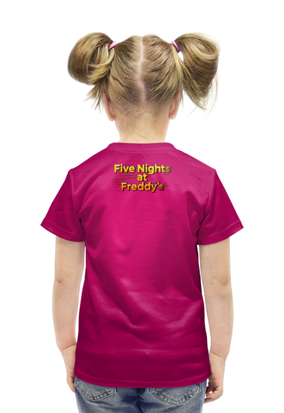 Заказать детскую футболку в Москве. Футболка с полной запечаткой для девочек Five Nights at Freddy's от balden - готовые дизайны и нанесение принтов.