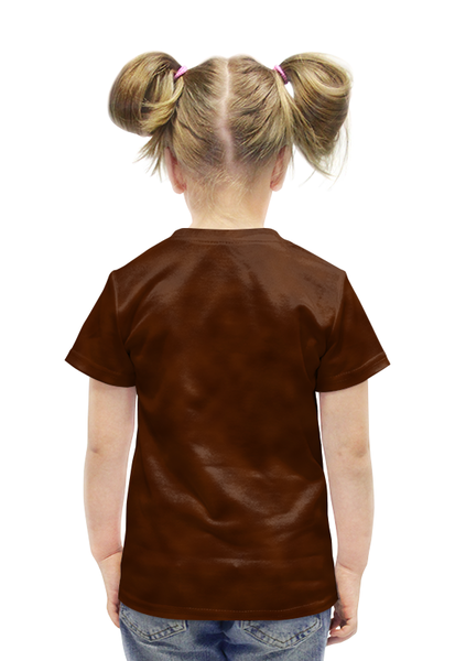 Заказать детскую футболку в Москве. Футболка с полной запечаткой для девочек Лев      от valezar - готовые дизайны и нанесение принтов.