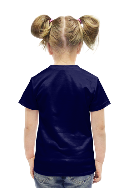 Заказать детскую футболку в Москве. Футболка с полной запечаткой для девочек Космический тюльпан. от Anna Lomachenko - готовые дизайны и нанесение принтов.