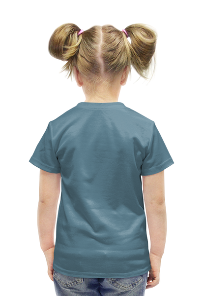 Заказать детскую футболку в Москве. Футболка с полной запечаткой для девочек Дэвид Боуи от cherdantcev - готовые дизайны и нанесение принтов.