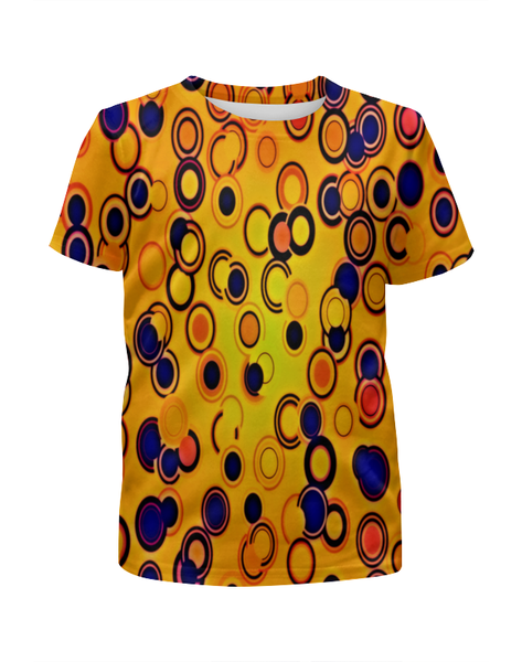 Заказать детскую футболку в Москве. Футболка с полной запечаткой для девочек Шары цветные от THE_NISE  - готовые дизайны и нанесение принтов.