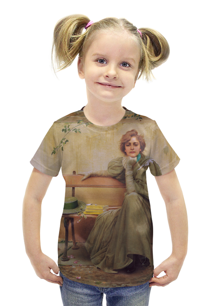Заказать детскую футболку в Москве. Футболка с полной запечаткой для девочек Мечты (Витторио Коркос) от trend - готовые дизайны и нанесение принтов.