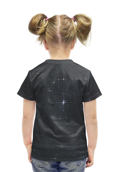 Заказать детскую футболку в Москве. Футболка с полной запечаткой для девочек Звёзды от Виктор Гришин - готовые дизайны и нанесение принтов.