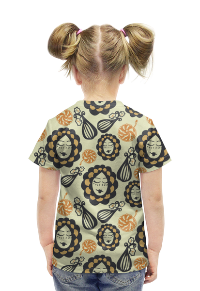 Заказать детскую футболку в Москве. Футболка с полной запечаткой для девочек Осенняя композиция от irinavk - готовые дизайны и нанесение принтов.