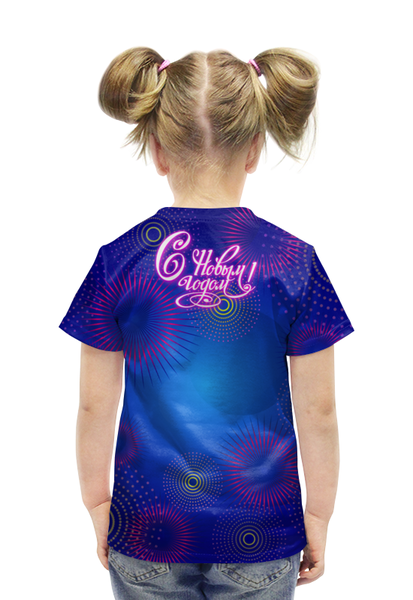 Заказать детскую футболку в Москве. Футболка с полной запечаткой для девочек Хрюша от balden - готовые дизайны и нанесение принтов.