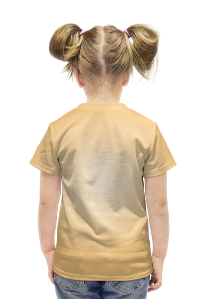 Заказать детскую футболку в Москве. Футболка с полной запечаткой для девочек Корги        от T-shirt print  - готовые дизайны и нанесение принтов.