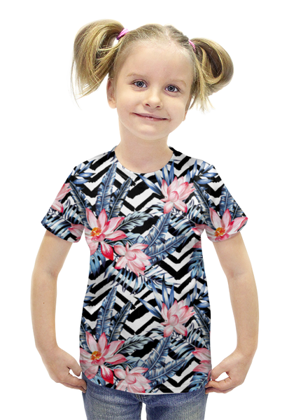 Заказать детскую футболку в Москве. Футболка с полной запечаткой для девочек Сrankle's от Илья Щеблецов - готовые дизайны и нанесение принтов.