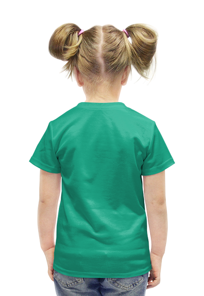Заказать детскую футболку в Москве. Футболка с полной запечаткой для девочек Ивизавр от scoopysmith - готовые дизайны и нанесение принтов.