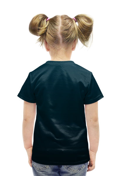 Заказать детскую футболку в Москве. Футболка с полной запечаткой для девочек Metal Skull от Илья Щеблецов - готовые дизайны и нанесение принтов.