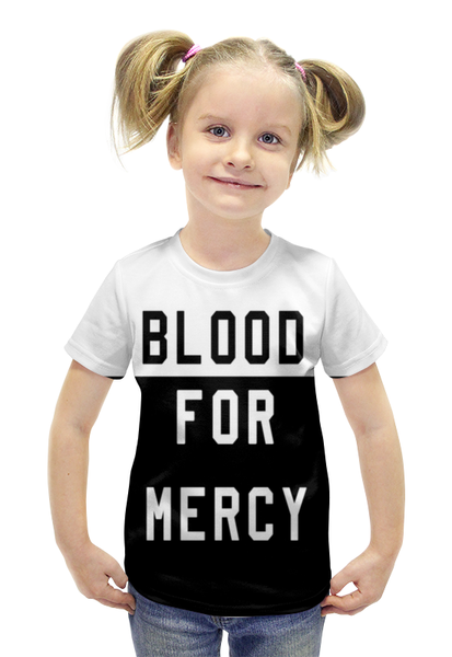 Заказать детскую футболку в Москве. Футболка с полной запечаткой для девочек Yellow Claw Blood For Mercy от inPrintio - готовые дизайны и нанесение принтов.