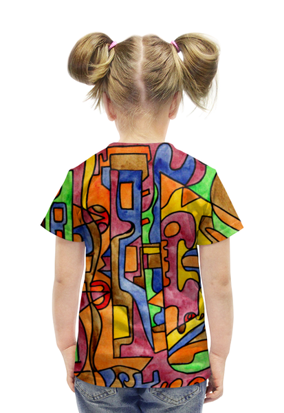Заказать детскую футболку в Москве. Футболка с полной запечаткой для девочек BAWC2`-=N от Vadim Koval - готовые дизайны и нанесение принтов.