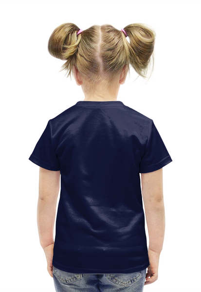 Заказать детскую футболку в Москве. Футболка с полной запечаткой для девочек Дикий Хищник от  PRO_DESIGN - готовые дизайны и нанесение принтов.