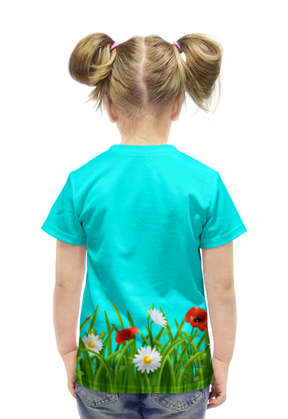 Заказать детскую футболку в Москве. Футболка с полной запечаткой для девочек Уточка от THE_NISE  - готовые дизайны и нанесение принтов.