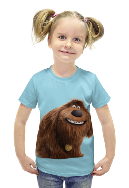 Заказать детскую футболку в Москве. Футболка с полной запечаткой для девочек Дюк (Duke) от tadashi - готовые дизайны и нанесение принтов.