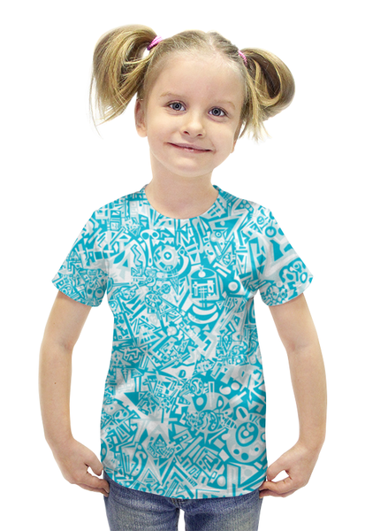 Заказать детскую футболку в Москве. Футболка с полной запечаткой для девочек ccddmvbh523 от Vadim Koval - готовые дизайны и нанесение принтов.