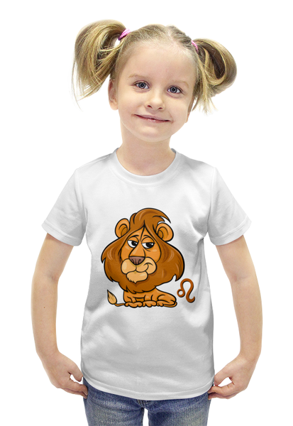 Заказать детскую футболку в Москве. Футболка с полной запечаткой для девочек Животные от Fil6 - готовые дизайны и нанесение принтов.