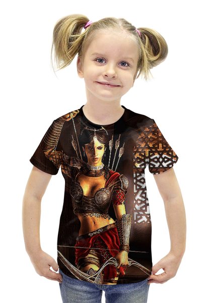 Заказать детскую футболку в Москве. Футболка с полной запечаткой для девочек Prince of Persia от Иван - готовые дизайны и нанесение принтов.
