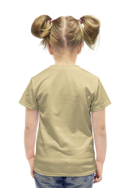 Заказать детскую футболку в Москве. Футболка с полной запечаткой для девочек DINO Baby / Малыш Динозавр от crash - готовые дизайны и нанесение принтов.